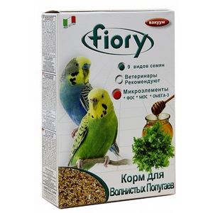 Fiory Pappagallini корм для волнистых попугаев, Фиори