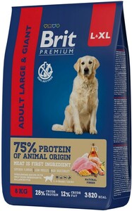 Brit Premium Dog Adult Large and Giant с курицей, Брит Премиум