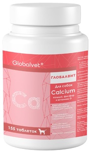 Globalvet Комплекс Calcium кальций, фосфор и витамин Д, Глобалвит 