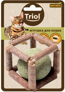 Игрушка Triol Natural для кошек Куб с кошачьей мятой, Триол