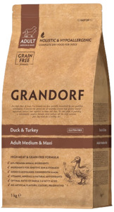 Grandorf Duck & Turkey для собак средних и крупных пород, Грандорф
