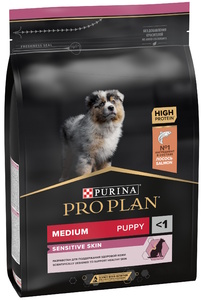 Pro Plan Puppy Medium Sensitive Skin Salmon&Rise, ПроПлан