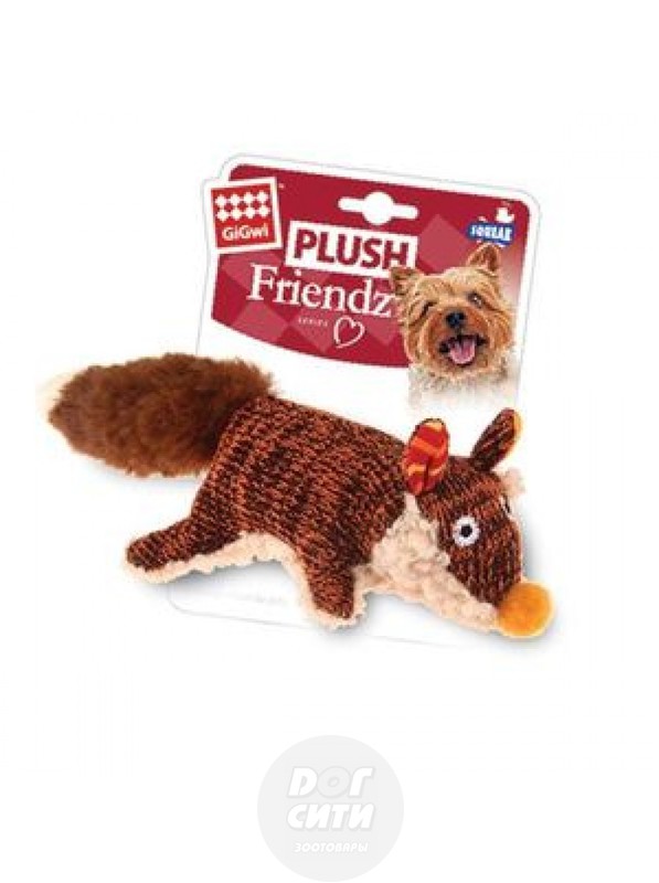 GiGwi Игрушка Лиса с пищалкой Гигви