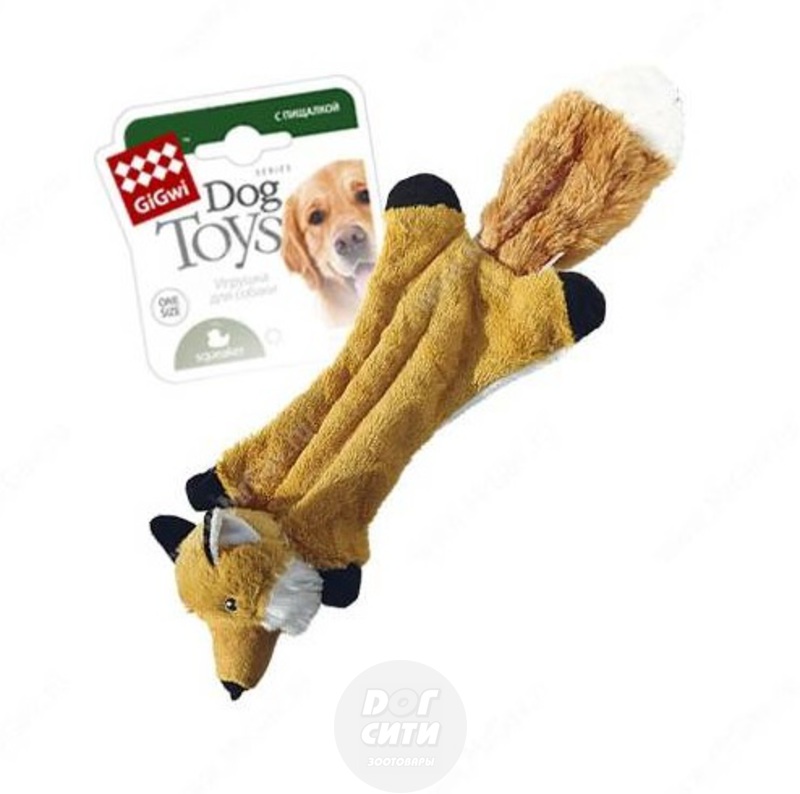 GiGwi Игрушка Шкурка лисы с пищалкой Гигви