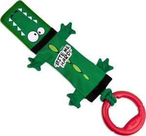 Крокодил с пищалками и резиновым кольцом GiGwi