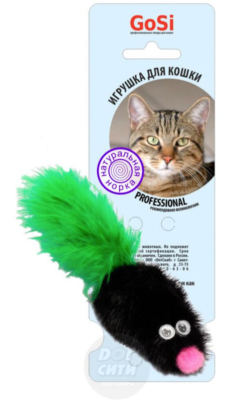 Мышь норка M с хвостом пером GoSi