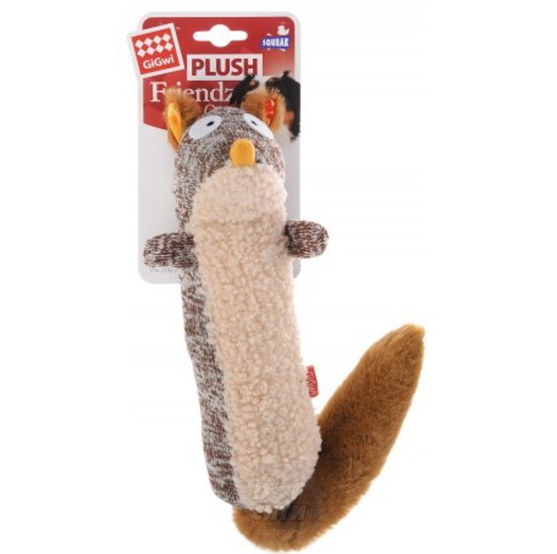 Белка с большой пищалкой GiGwi 