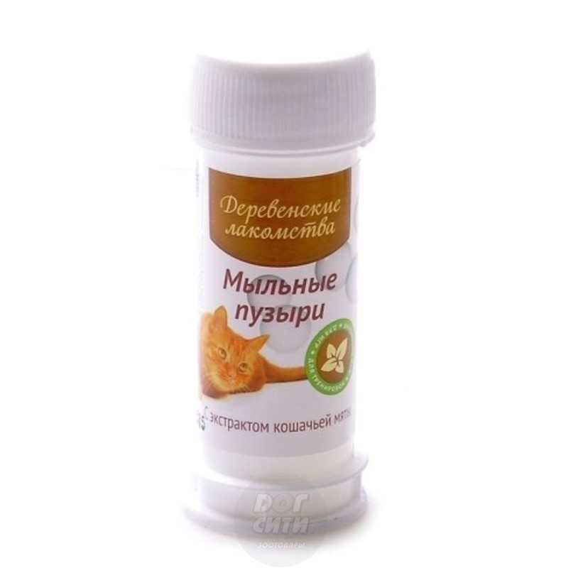 Деревенские Лакомства Мыльные пузыри с экстрактом кошачьей мяты
