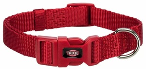 Ошейник Premium Trixie M-L цветной, Трикси 35-55см красный нейлон