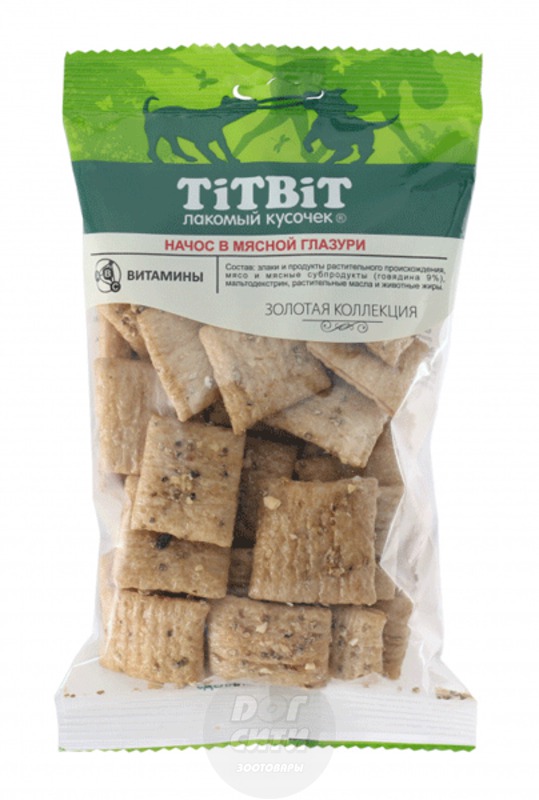 Лакомство TITBIT начос в мясной глазури Золотая коллекция Титбит
