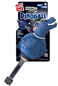 Игрушка GiGwi Динобол Т-рекс с отключаемой пищалкой, Гигви