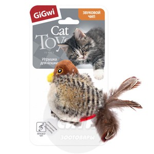 Игрушка Гигви Птичка со звуковым чипом, GiGwi