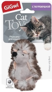 Игрушка ГиГви Ежик с погремушкой, GiGwi