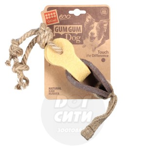 Игрушка GiGwi Gum gum dog eco из эко-резины Резиновая цепь, Гигви 40 см