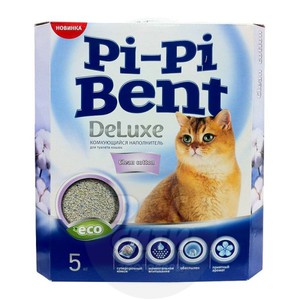 Наполнитель Pi-Pi Bent DeLuxe Clean cotton, Пи-пи-бент