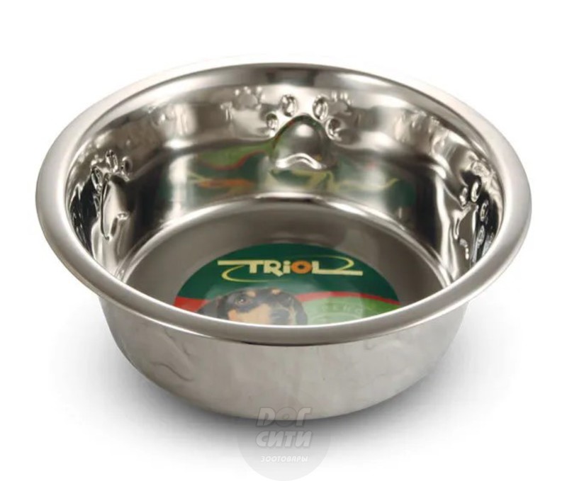 Миска металическая с тиснением Тriol
