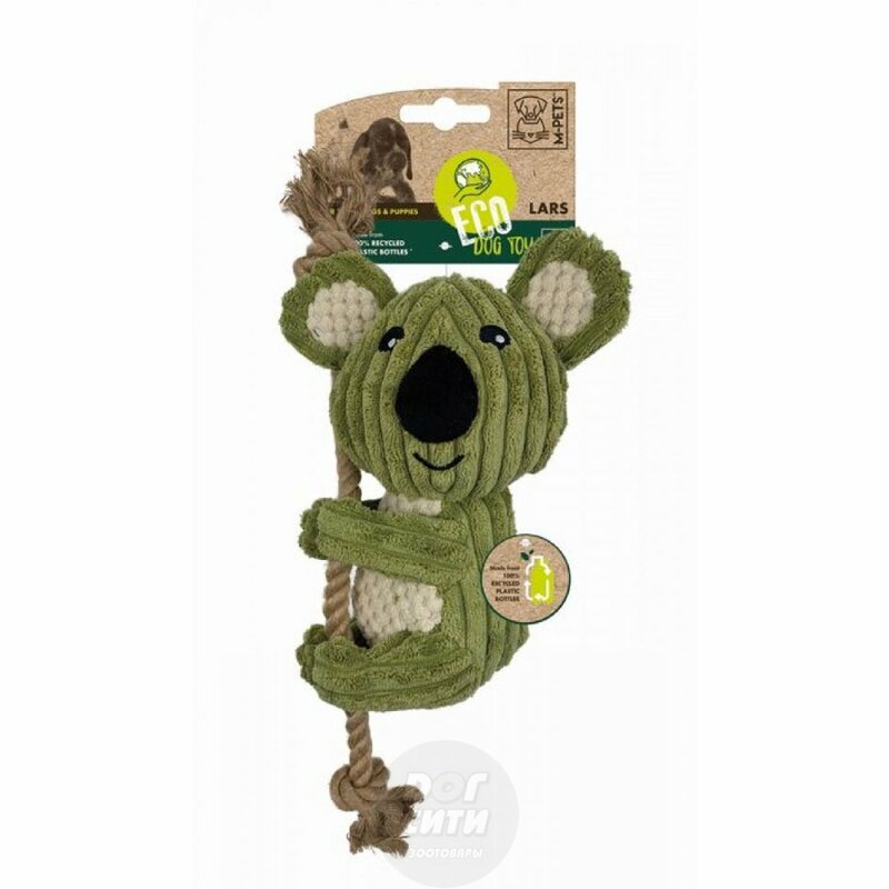 MPets игрушка для собак Панда с канатом мягкая МПетс