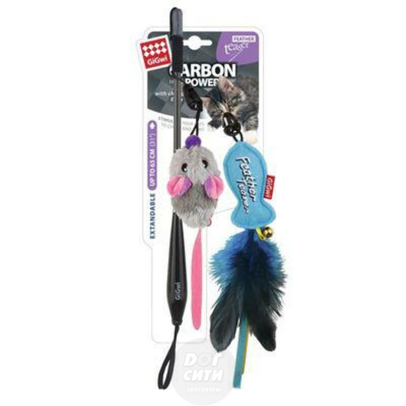 Дразнилка GiGwi с двумя насадками, ГиГви