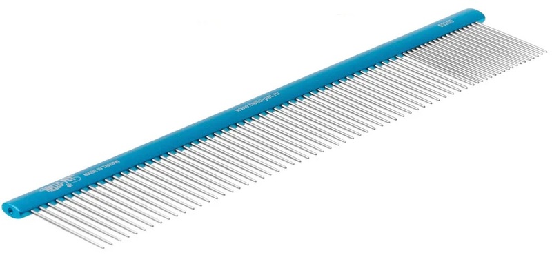 Расческа Hello Pet алюминиевая с овальной ручкой 20/80, Хеллоу Пет