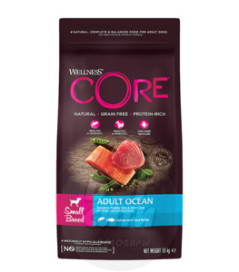 Wellness Core корм из лосося с тунцом  для взрослых собак мелких пород, Велнес Коре