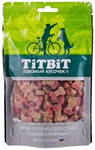 TitBit Косточки мясные с индейкой и ягненком, ТитБит