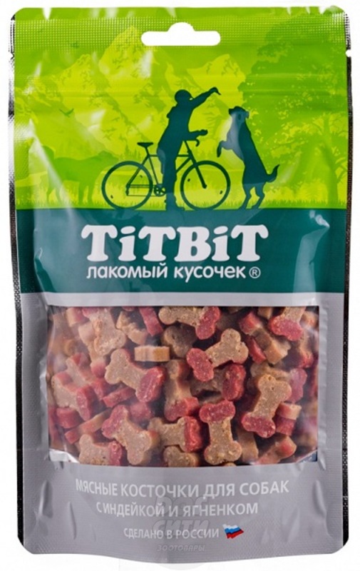 TitBit Косточки мясные с индейкой и ягненком, ТитБит