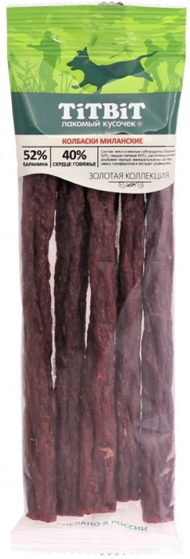 TitBit колбаски Миланские, Золотая коллекция, Титбит