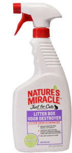 Спрей Natures Miracle Litter Box Odor Destroyer для устранения запаха в кошачьем туалете, Натурес Миракл