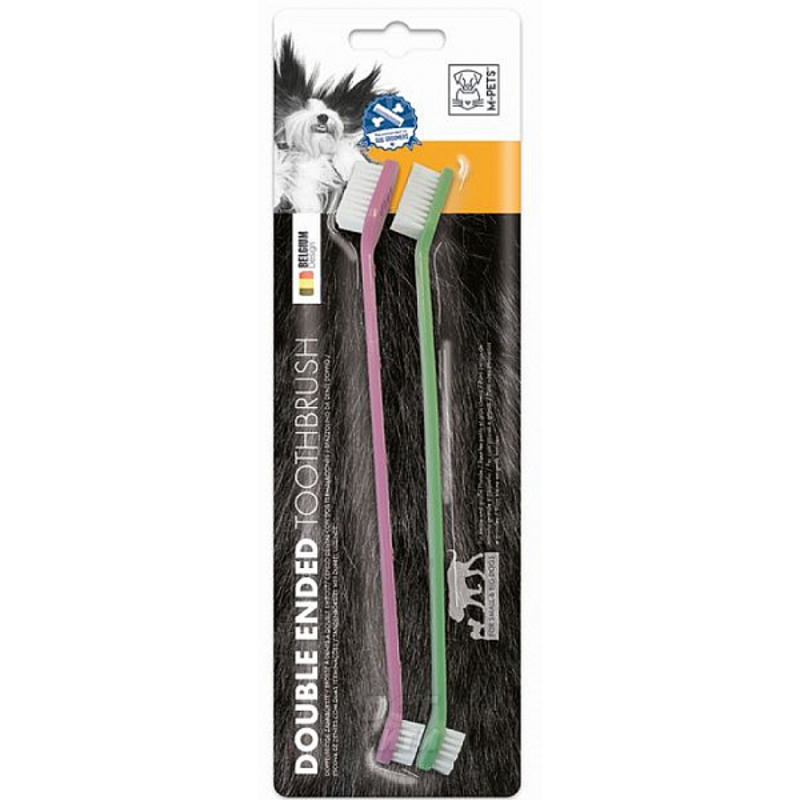 Зубная щетка двухсторонняя MPets, МПетс
