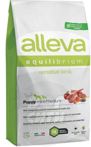 Alleva Equilibrium Sensitive Lamb puppy mini&medium, Аллева Эквилибриум
