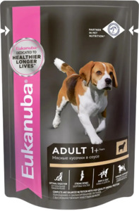 Eukanuba adult all breed пауч ягнёнок в соусе, Эукануба
