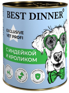 Best Dinner Exclusive Vet Profi Hypoallergenic индейка и кролик, Бест Диннер