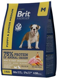 Brit Premium by Nature puppy & junior M производство Россия, Брит
