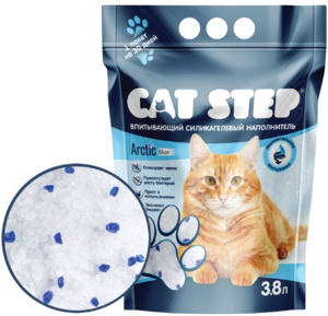 Наполнитель Cat Step Arctic Blue силикагелевый, Кэт Степ