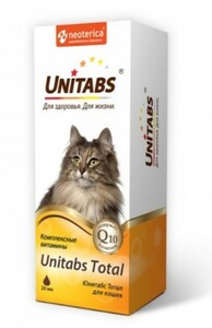 Кормовая добавка для кошек Unitabs Total, Юнитабс Тотал 20 мл