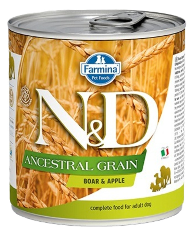 Farmina N&D Dog Ancestral Grain Boar & Apple, Фармина