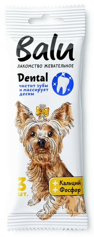 Balu Лакомство жевательное с кальцием, фосфором для собак, Балу