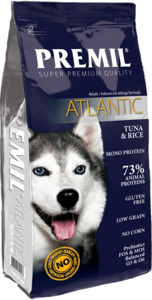 Premil Atlantic Adalt Tuna & Rice для собак всех пород, Премил