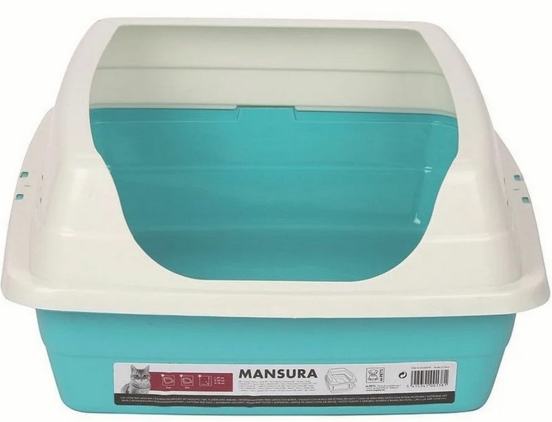 Туалет MPets для кошек с бортиком, МПетс