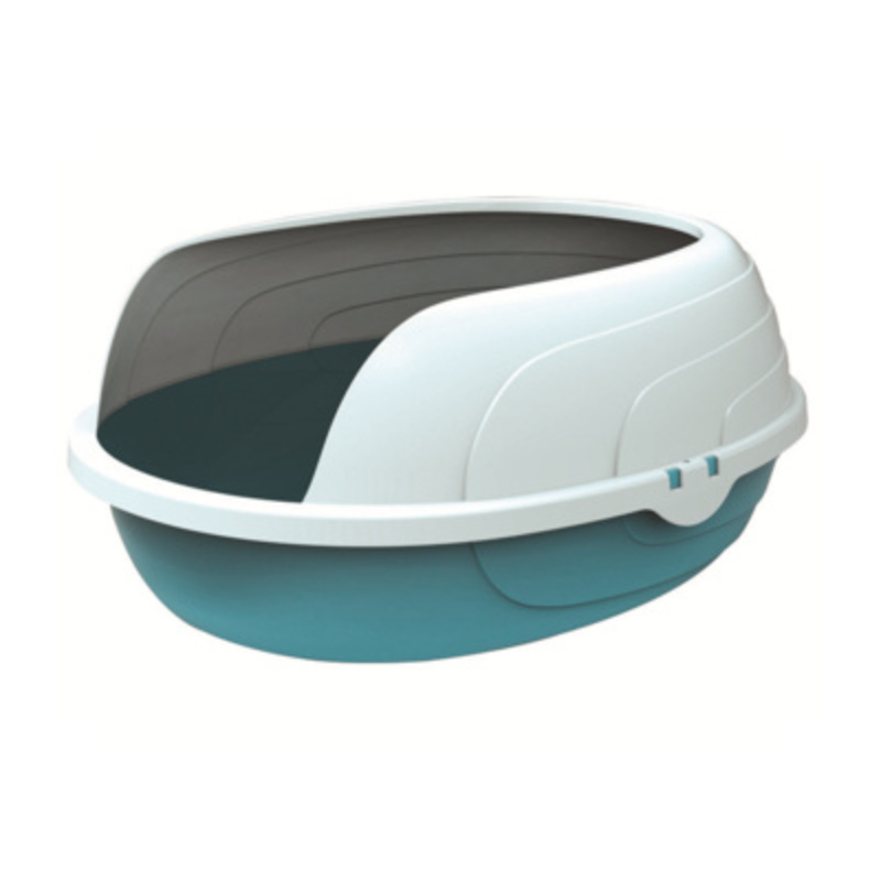 Туалет для кошек с бортиком овальный  MPets МайПэтс