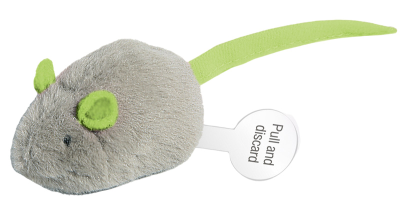 Игрушка GiGwi Мышка со звуковым чипом, ГиГви