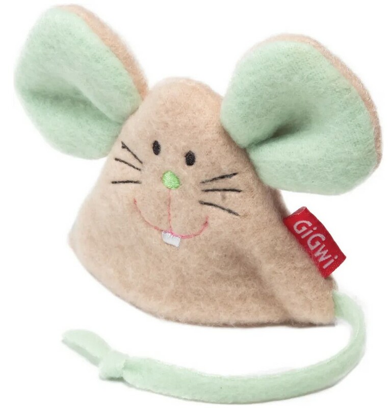 Игрушка GiGwi Мышка c кошачьей мятой, ГиГви