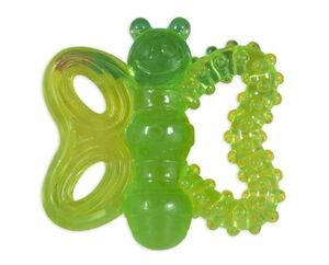 Игрушка JW Игрушка для щенков бабочка прорезыватель зубов 8*10см зеленый