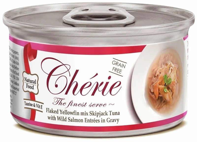Консервы Pettric Cherie с тунцом и лососем в подливе, Петтрик