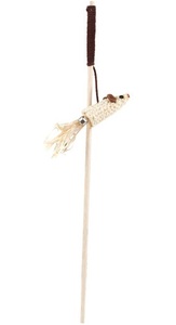 Дразнилка Triol Мышонок из натуральных материалов для кошек, Триол