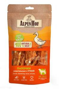 AlpenHof Жевательные палочки с уткой для мелких собак и щенков, АлпенХоф