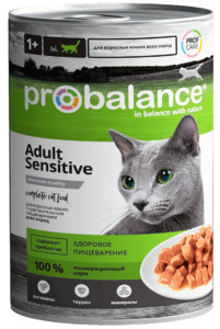 ProBalance Adult Sensitive для кошек, ПроБаланс 415 г