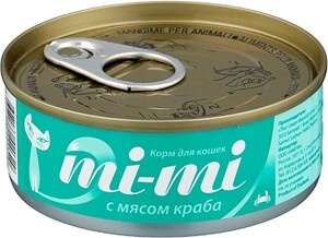 Mi-Mi консервы для кошек с мясом краба в желе, МиМи
