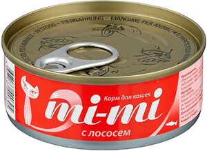 Mi-Mi консервы для кошек с лососем в желе, МиМи