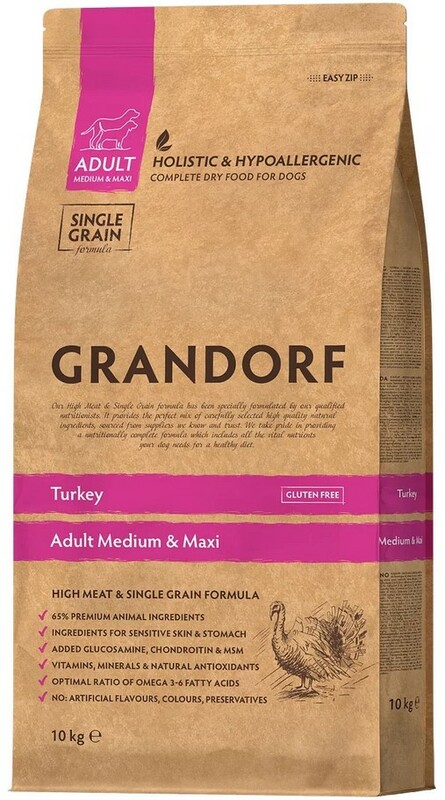 Grandorf Turkey для собак средних и крупных пород, Грандорф